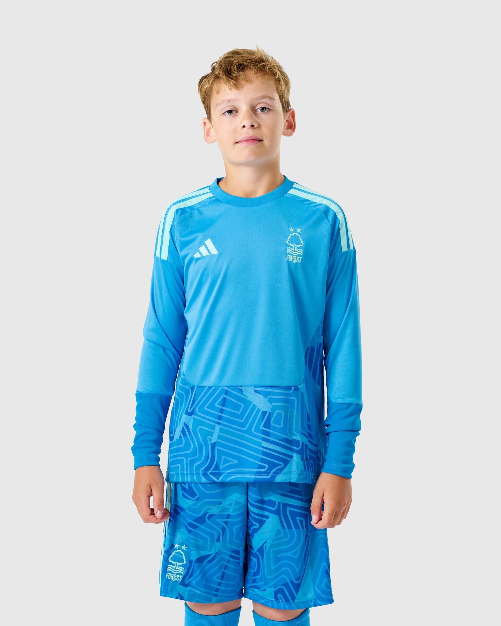 Kids Nottingham Forest Blue Goalkeeper Jersey 2026/27 Kids Nottingham Forest Blue Goalkeeper Jersey 2026/27