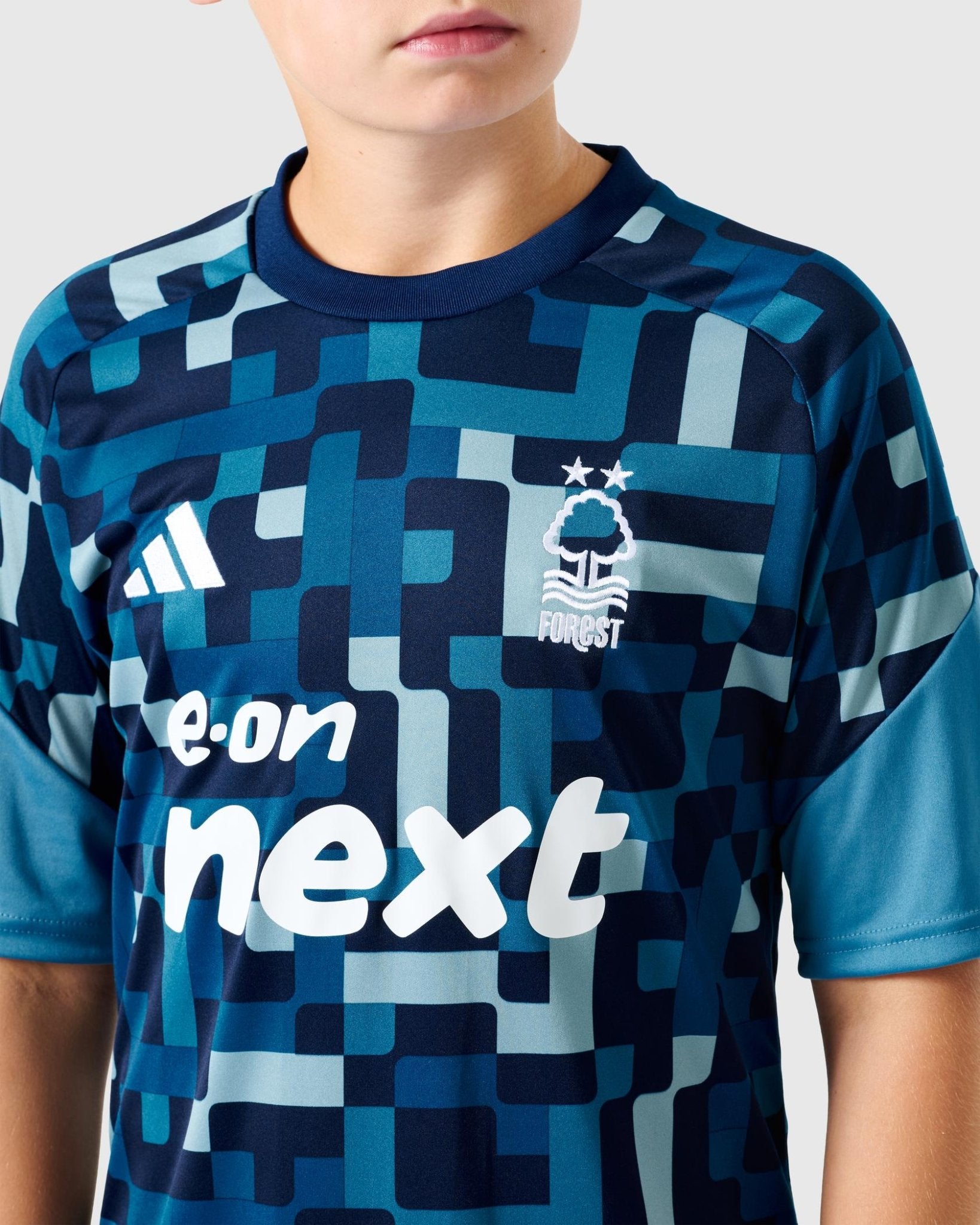 Kids Nottingham Forest Blue Pre-Match Jersey 2026/27 Kids Nottingham Forest Blue Pre-Match Jersey 2026/27