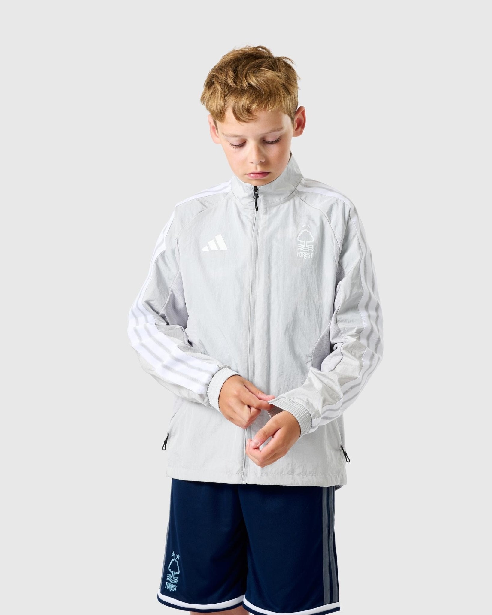 Kids Nottingham Forest Grey Anthem Jacket 2026/27 Kids Nottingham Forest Grey Anthem Jacket 2026/27