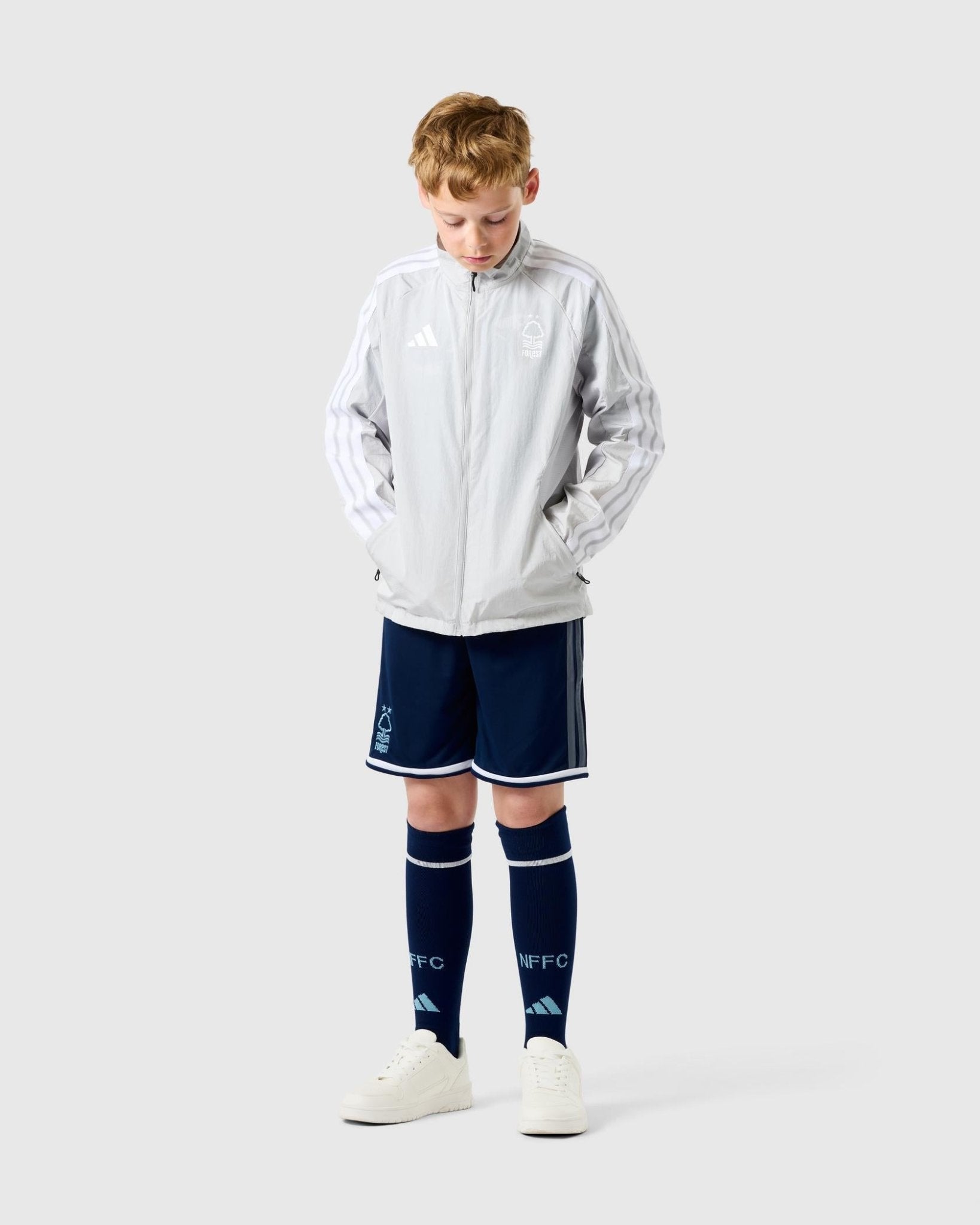 Kids Nottingham Forest Grey Anthem Jacket 2026/27 Kids Nottingham Forest Grey Anthem Jacket 2026/27