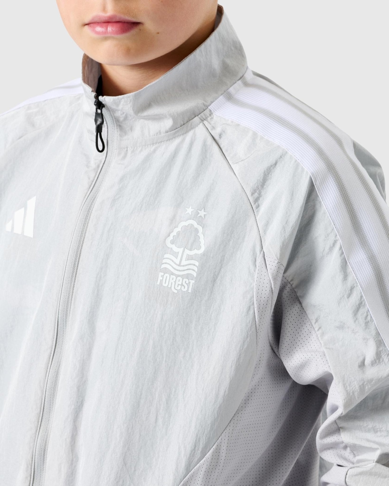 Kids Nottingham Forest Grey Anthem Jacket 2026/27 Kids Nottingham Forest Grey Anthem Jacket 2026/27