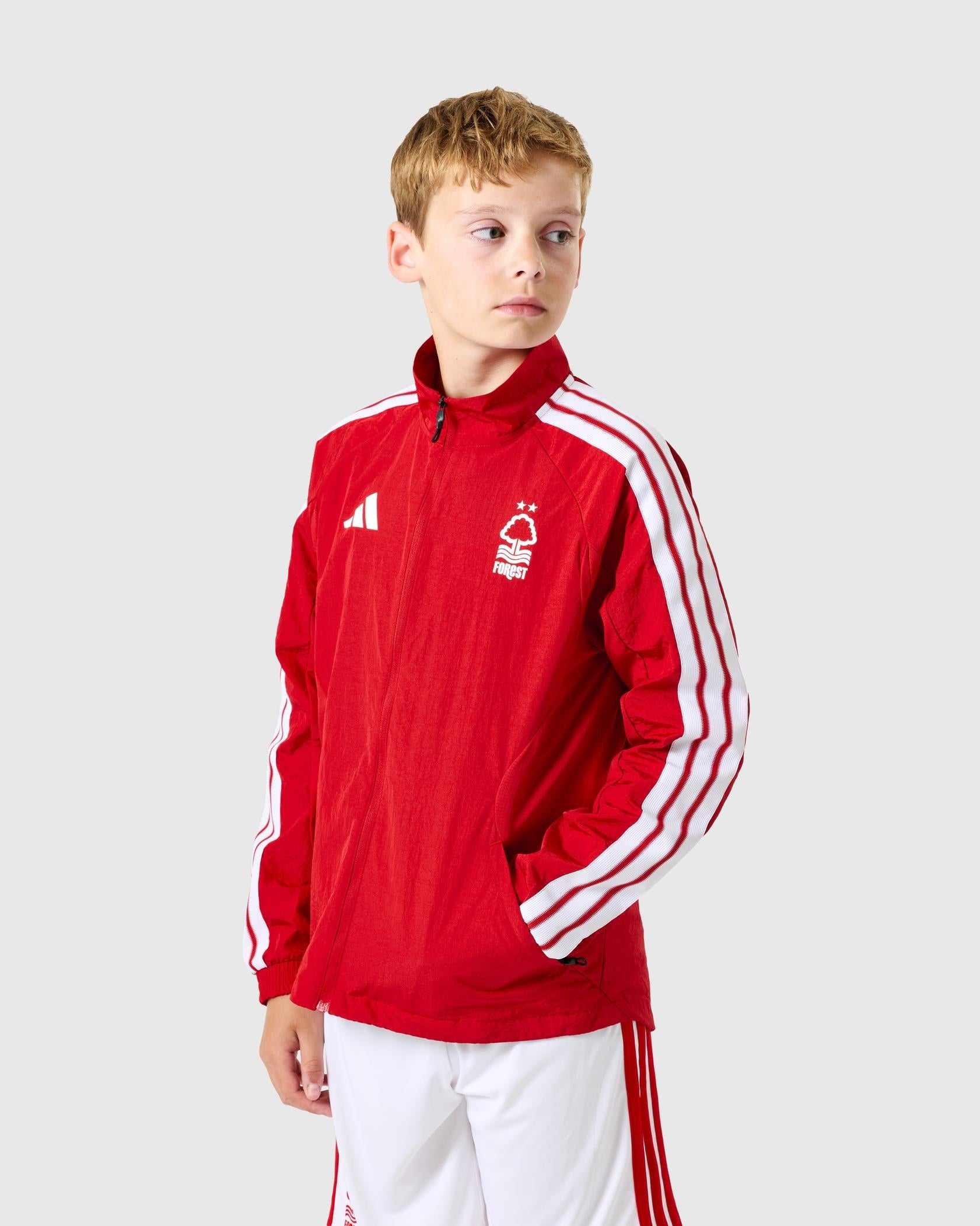 Kids Nottingham Forest Red Anthem Jacket 2026/27 Kids Nottingham Forest Red Anthem Jacket 2026/27