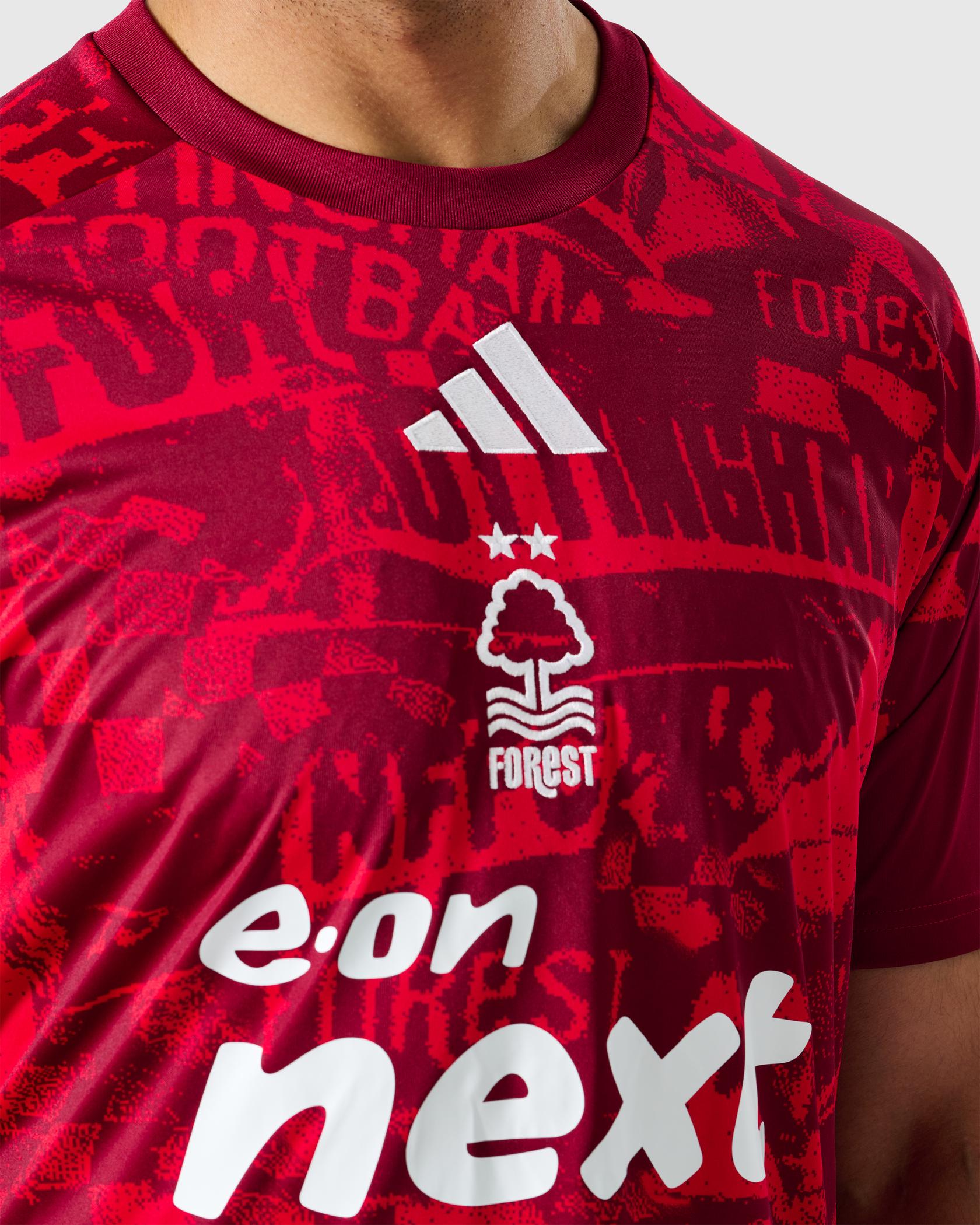 Mens Nottingham Forest Red Pre-Match Jersey 2026/27 Mens Nottingham Forest Red Pre-Match Jersey 2026/27