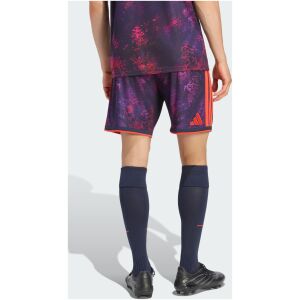 Mens Bayern Munich Third Shorts 2026/27 cosmic shorts rear view on model showing red adidas logo and side stripes