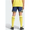 Mens Al Nassr Home Shorts 2026/27 Mens Al Nassr Home Shorts 2026/27 navy shorts rear view showing yellow adidas logo and patterned hem border