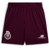Mens FC Porto Away Shorts 2026/27 front view in dark maroon