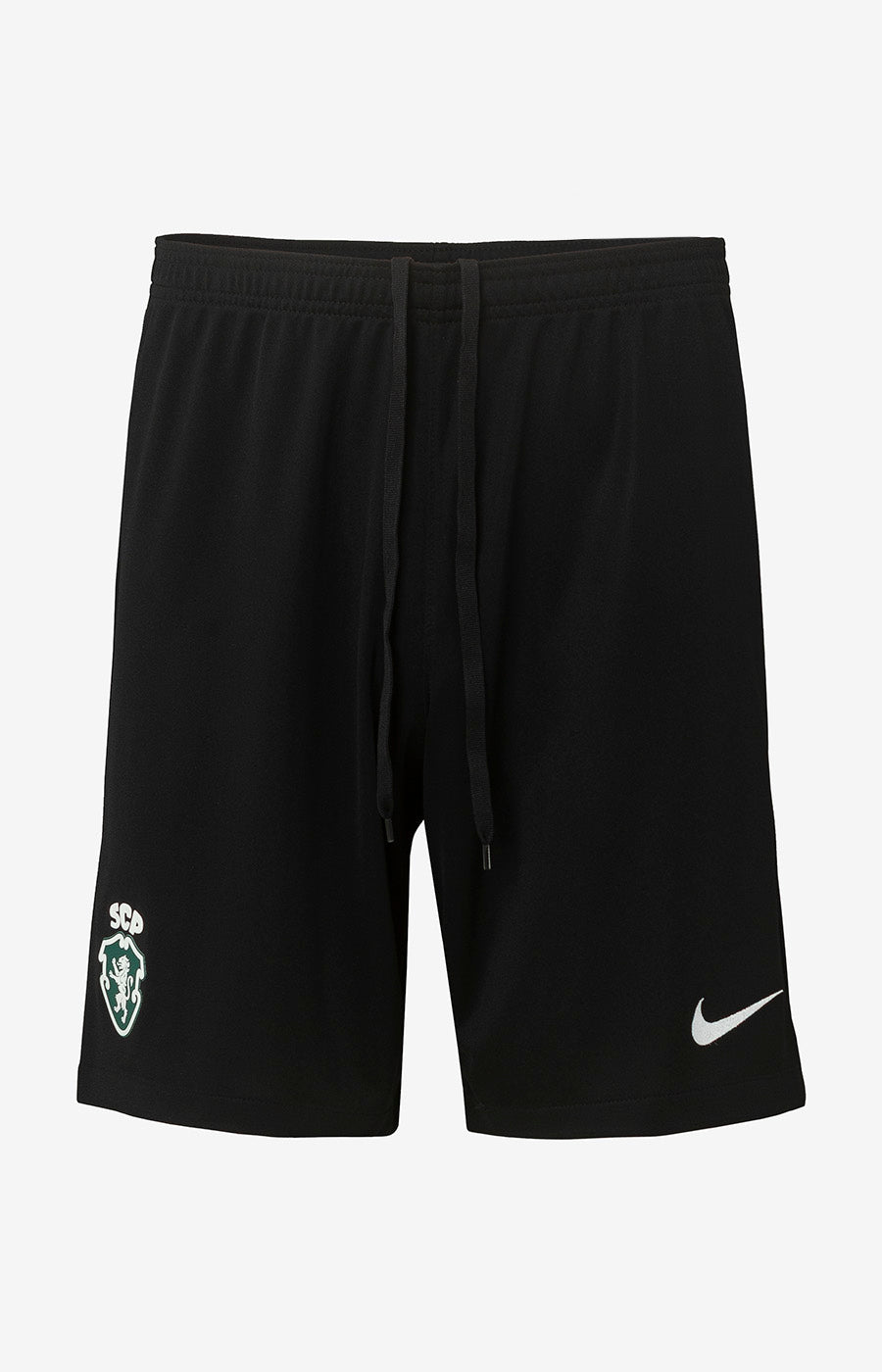 Mens Sporting CP Home Shorts 2026/27 Mens Sporting CP Home Shorts 2026/27 front view in black with green crest
