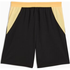Mens Manchester City Away Shorts 2026/27 black shorts rear view featuring golden mesh panels and dryCELL