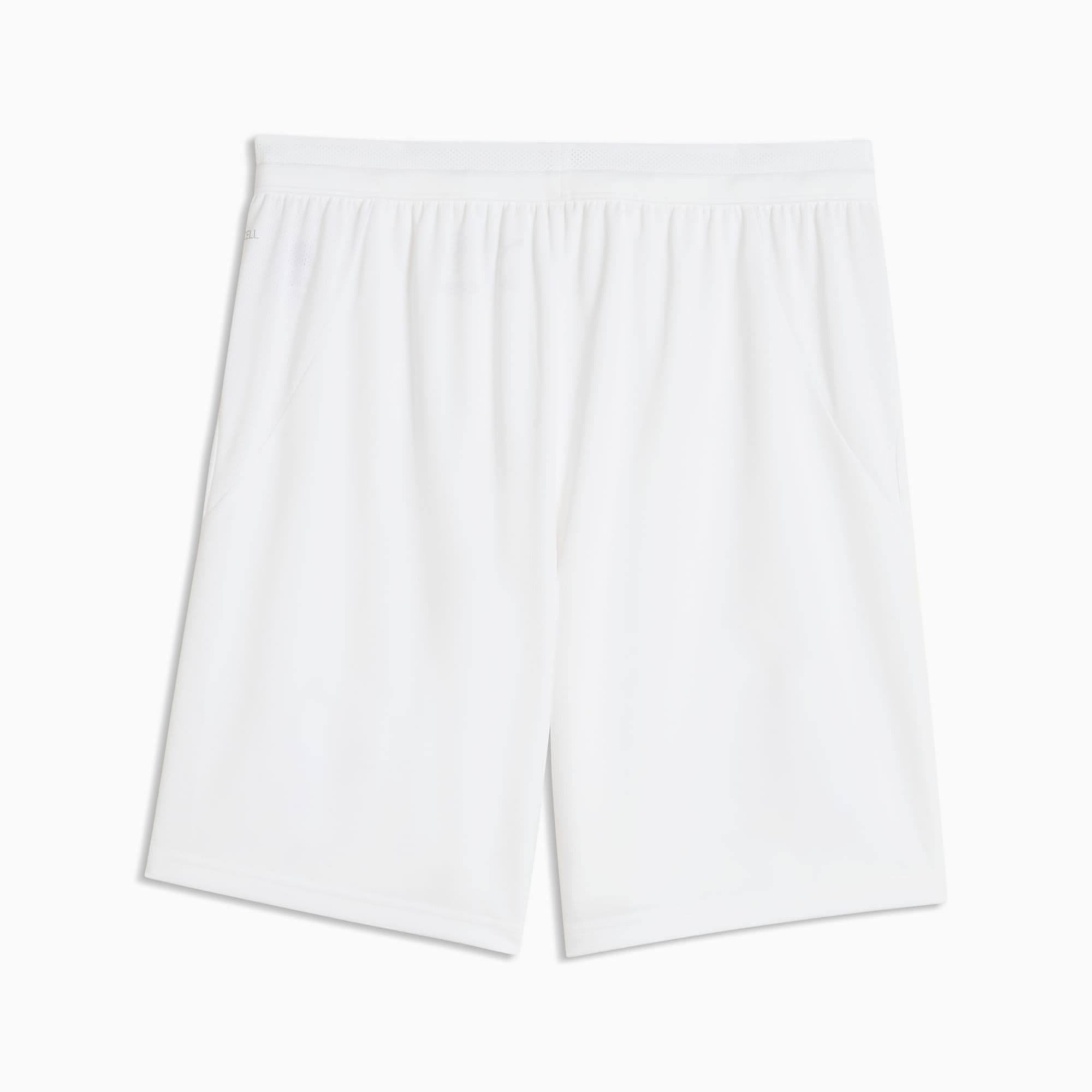 Mens Marseille Home Shorts 2026/27 Mens Marseille Home Shorts 2026/27 white shorts back view showing tonal mesh waistband and clean seat
