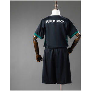 Kids Sporting CP Christmas Special Edition Kit 2025/26 rear view of shirt and shorts