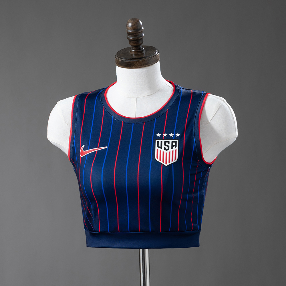 Womens USA Away Jersey 2025 Womens USA Singlet Kits Away Jersey 2025 front view on mannequin