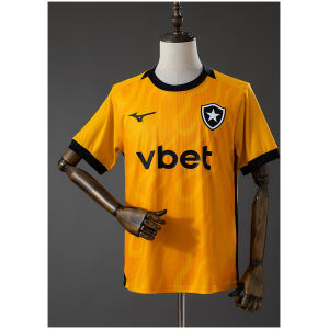Mens Botafogo GK Home Jersey 2026/27 Mens Botafogo GK Home Jersey 2026/27 front view in golden amber with lone star crest and vbet sponsor