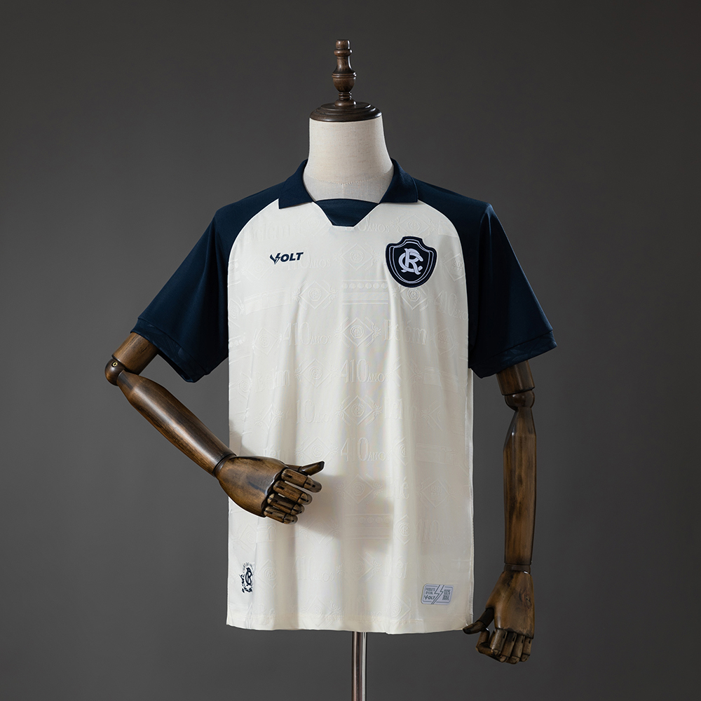 Mens Remo Away Jersey 2026/27 Mens Remo Away Jersey 2026/27 front view in off-white and navy with Clube do Remo crest