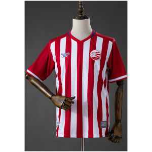Mens Nautico Home Jersey 2026/27 front view with red and white vertical stripes and CNC crest