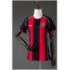 Womens Vitoria Home Jersey 2026/27 front view in red and black stripes with white contour piping
