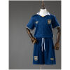 Kids Panama Third Kit 2026 full uniform set front view in navy with white polo collar and shorts