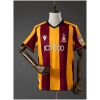 Mens Bradford City AFC Home Jersey 2026/27 front view in claret and amber stripes with JCT600 sponsor