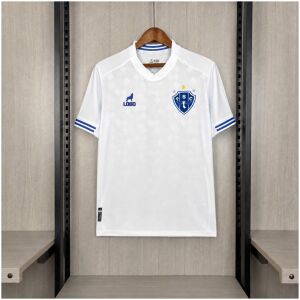 Mens Paysandu Para Away Jersey 2026/27 front view in white with tonal geometric pattern and blue cuff stripes