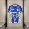 Mens Palmeiras Blue Spider Edition Goalkeeper Jersey 2026/27 front view with blue spiderweb graphic