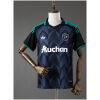 Mens RC Lens Away Jersey 2026/27 front view in dark navy with chevron pattern and green trim