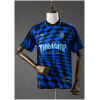 Mens Original X Thrasher X AFA Argentina Collaboration Jersey front view in blue and black argyle