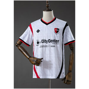Mens Newell’s Old Boys Away Jersey 2026/27 front view in white and red