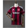 Mens Frankfurt Home Jersey 2026/27 front view in black and red vertical stripes with eagle crest