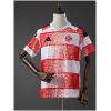 Mens Düsseldorf Home Jersey 2026/27 front view with red and white spray-textured hoops
