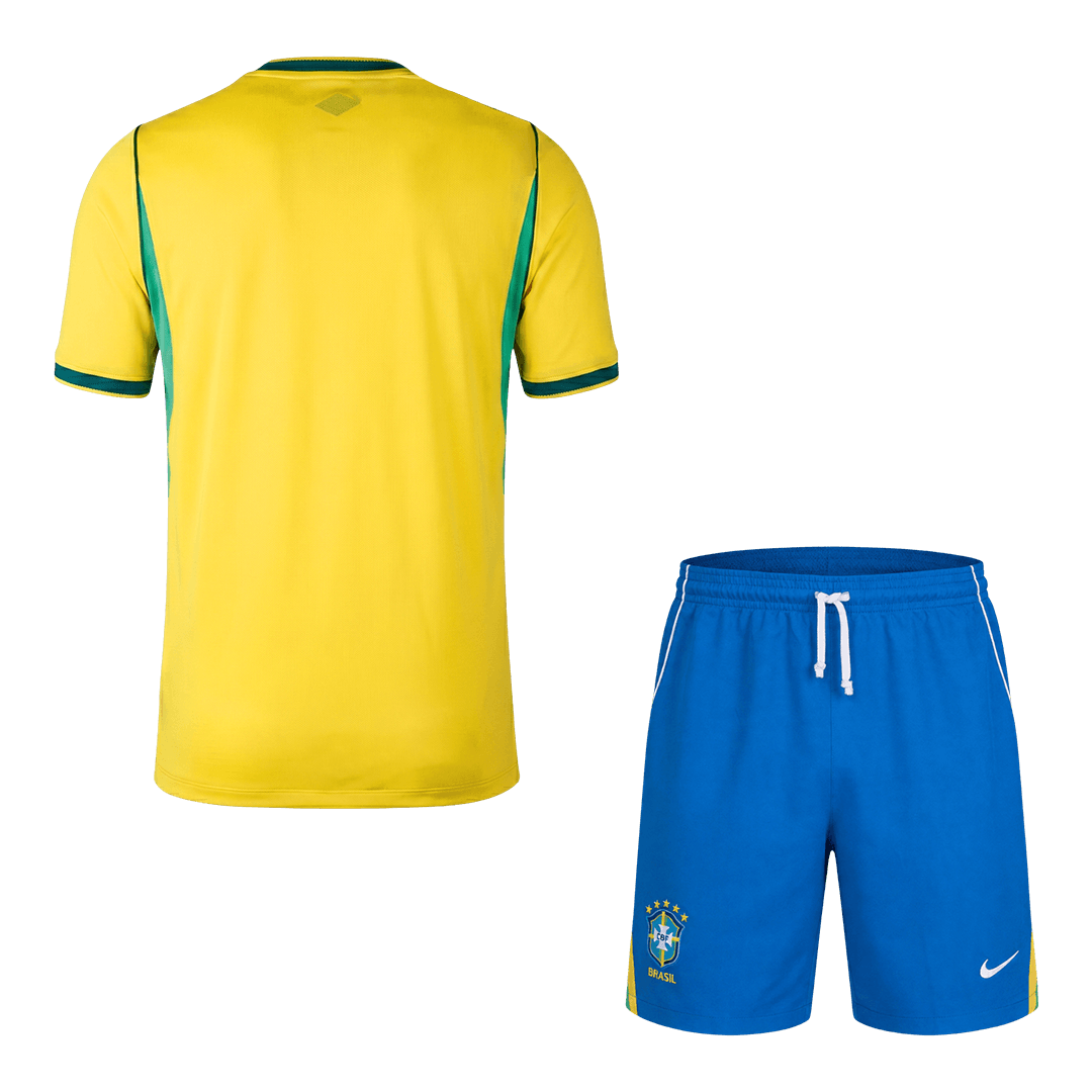 Mens Brazil Home Kit 2026 Mens Brazil Home Kit 2026 rear view of shirt and shorts
