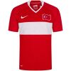 Mens Turkey Retro Home Jersey 2008 front view in red with bold white chest band and national badge