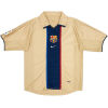 Mens Barcelona Retro Away Jersey 2001/03 rear view showing authentic team styling