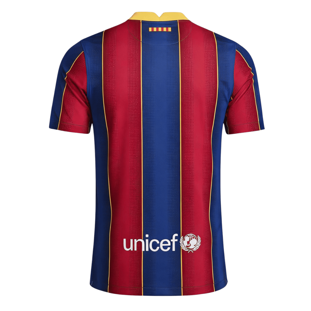 Mens Barcelona Retro Home Jersey 2020/21 Mens Barcelona Retro Home Jersey 2020/21 rear view showing authentic team styling