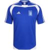 Mens Greece Retro Home Jersey 2004 front view in royal blue with white panels and Hellas flag crest