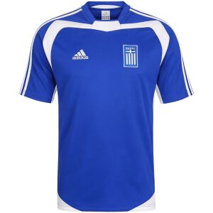 Mens Greece Retro Home Jersey 2004 Mens Greece Retro Home Jersey 2004 front view in royal blue with white panels and Hellas flag crest