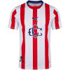 Mens Chivas 120th Anniversary Jersey 2026 front view in red and white stripes with retro monogram