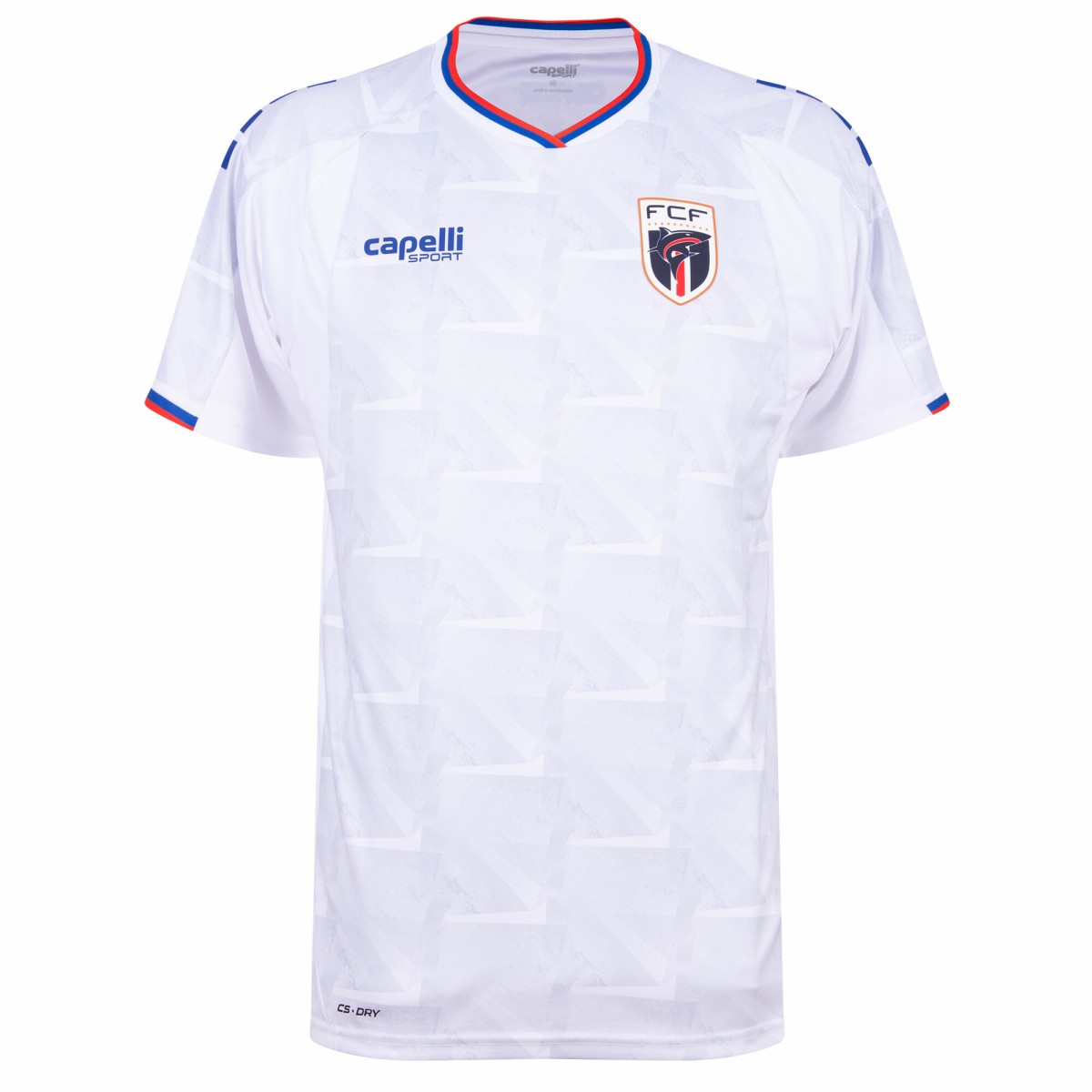 Mens Cape Verde Away Jersey 2026 Mens Cape Verde Away Jersey 2026 front view in white with shark crest and Capelli Sport logo