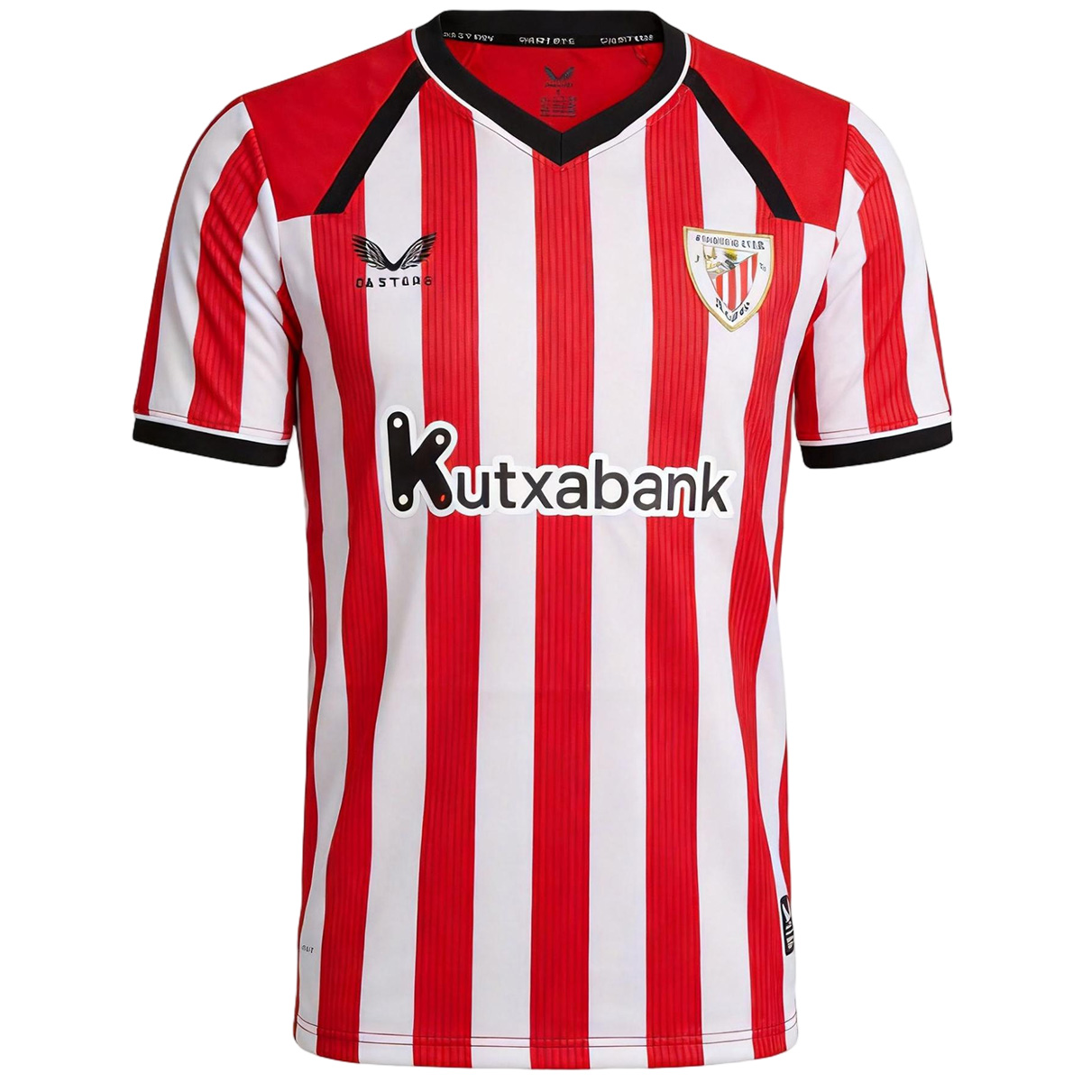 Mens Athletic Club de Bilbao Home Jersey 2026/27 Mens Athletic Club de Bilbao Home Jersey 2026/27 front view in red and white stripes with Kutxabank logo