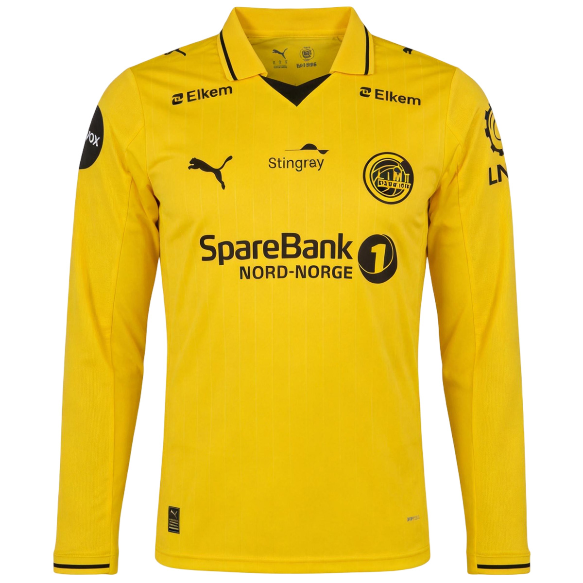 Mens FK Bodø/Glimt Long Sleeve Home Jersey 2026 Mens FK Bodø/Glimt Long Sleeve Home Jersey 2026 front view in yellow