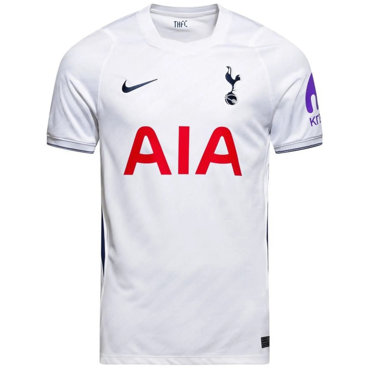 Mens Tottenham Hotspur Home Jersey 2026/27 Mens Tottenham Hotspur Home Jersey 2026/27 front view in lilywhite with cockerel crest and AIA sponsor