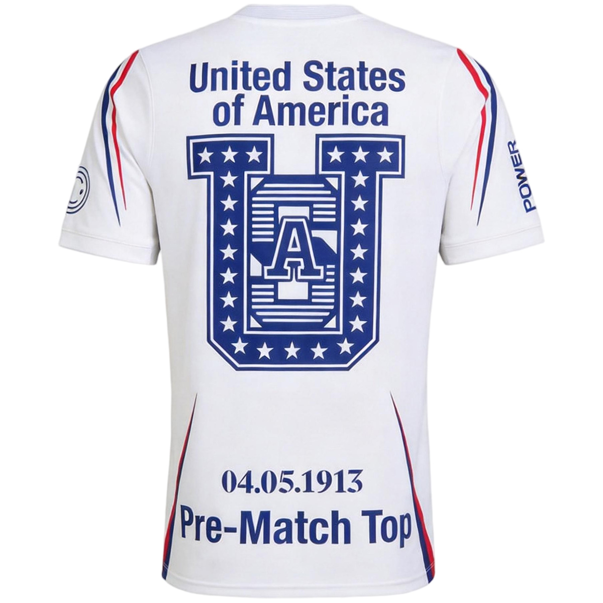 Mens USA Pre-Match Jersey 2026 Mens USA Pre-Match Jersey 2026 rear view showing authentic team styling