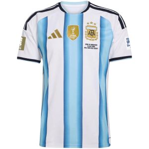 Mens World Cup Argentina Final Match With Patches Home Jersey 2026 Mens World Cup Argentina Final Match With Patches Home Jersey 2026 front view with final match inscription and three-star crest