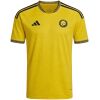 Mens Al Nassr Home Jersey 2026/27 front view in sun yellow with black calligraphy pattern collar