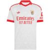 Mens Benfica Away Jersey 2026/27 front view in white with red polo collar