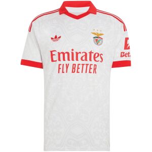 Mens Benfica Away Jersey 2026/27 Mens Benfica Away Jersey 2026/27 front view in white with red polo collar