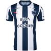 Mens Monterrey Home Jersey 2026/27 front view with navy and white vertical stripes and buttoned collar