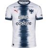 Mens Monterrey Away Jersey 2026/27 front view in white with navy soundwave center stripe and sponsor logos