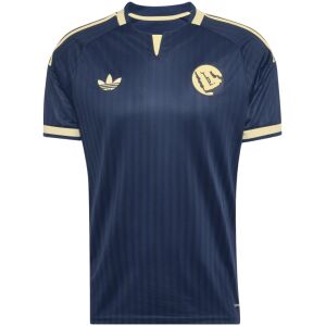 Mens Al Nassr Away Jersey 2026/27 midnight navy shirt front view with pale gold trim and crest