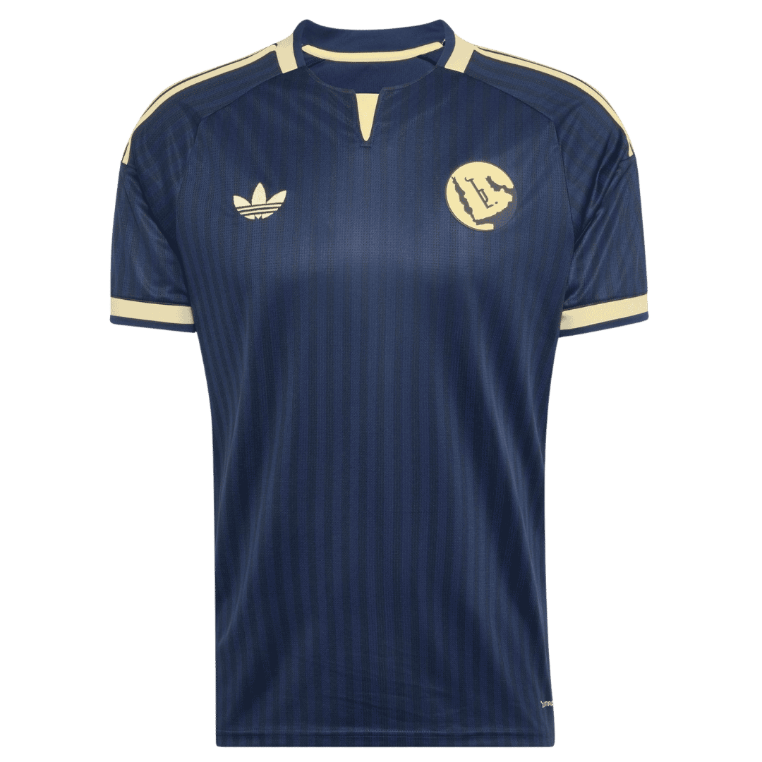 Mens Al Nassr Away Jersey 2026/27 Mens Al Nassr Away Jersey 2026/27 midnight navy shirt front view with pale gold trim and crest