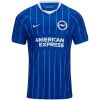 Mens Brighton & Hove Albion Home Jersey 2026/27 royal blue shirt front view with white dashed pinstripes and seagull crest