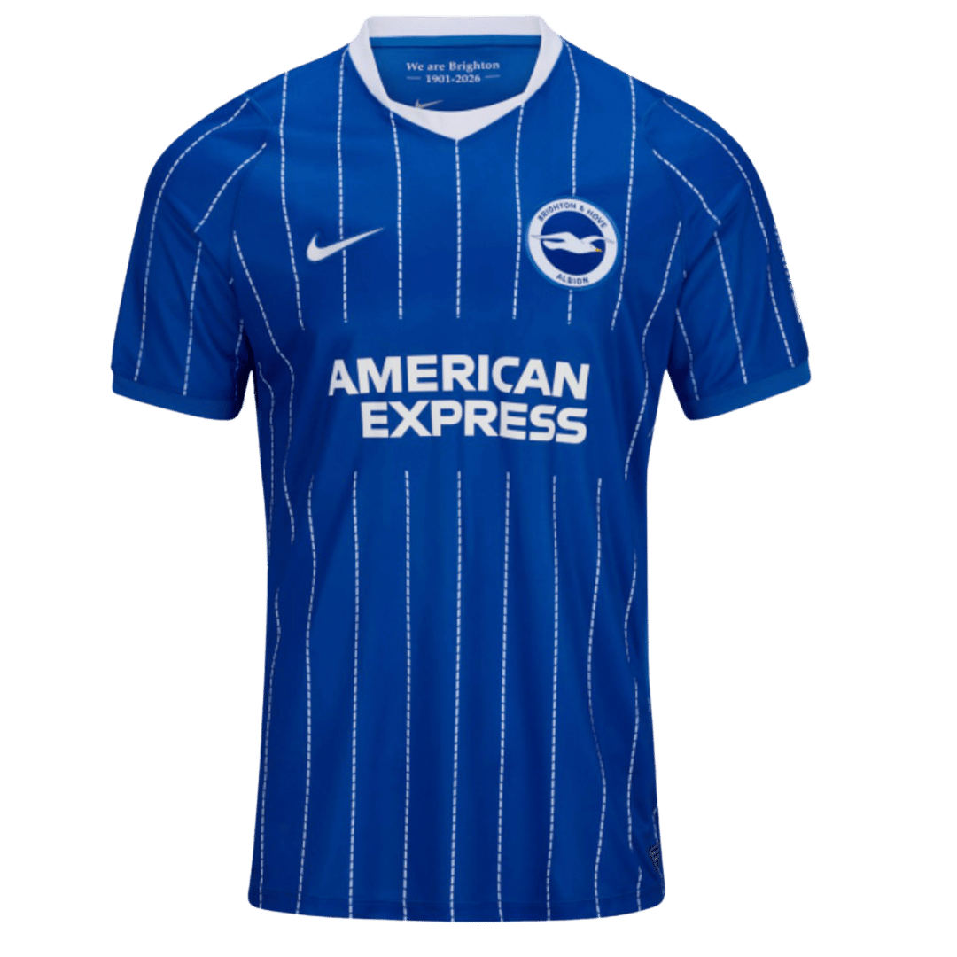 yupoo 20260825 075411 1 eba20c0a13.png Mens Brighton & Hove Albion Home Jersey 2026/27 royal blue shirt front view with white dashed pinstripes and seagull crest